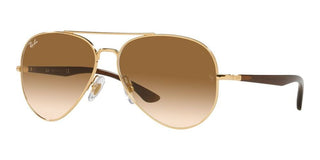 Ray-Ban RB 3675 unisex Gold Pilot Sunglasses