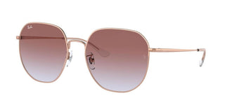 Ray-Ban RB 3680D unisex Rose gold Geometric Sunglasses