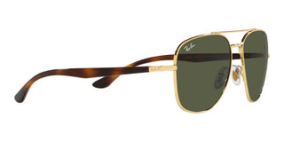 Ray-Ban RB 3683 unisex Gold Pilot Sunglasses