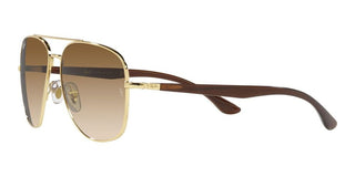 Ray-Ban RB 3683 unisex Gold Pilot Sunglasses