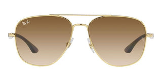 Ray-Ban RB 3683 unisex Gold Pilot Sunglasses