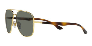 Ray-Ban RB 3683 unisex Gold Pilot Sunglasses