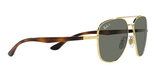 Ray-Ban RB 3683 unisex Gold Pilot Sunglasses