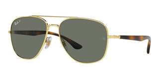 Ray-Ban RB 3683 unisex Gold Pilot Sunglasses