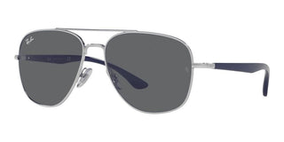 Ray-Ban RB 3683 unisex Silver Pilot Sunglasses