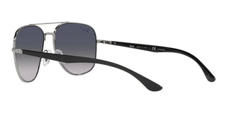 Ray-Ban RB 3683 unisex Ruthenium Pilot Sunglasses