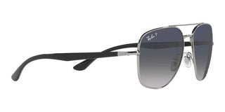 Ray-Ban RB 3683 unisex Ruthenium Pilot Sunglasses