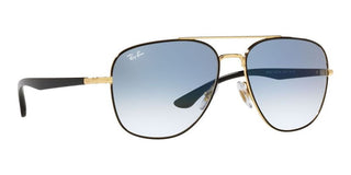 Ray-Ban RB 3683 unisex Gold Pilot Sunglasses