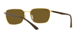 Ray-Ban RB 3684CH unisex Gold Rectangle Sunglasses