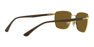 Ray-Ban RB 3684CH unisex Gold Rectangle Sunglasses