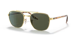 Ray-Ban RB 3688 unisex Gold Geometric Sunglasses