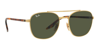 Ray-Ban RB 3688 unisex Gold Geometric Sunglasses