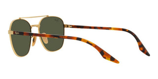 Ray-Ban RB 3688 unisex Gold Geometric Sunglasses