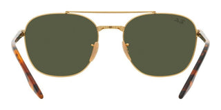 Ray-Ban RB 3688 unisex Gold Geometric Sunglasses