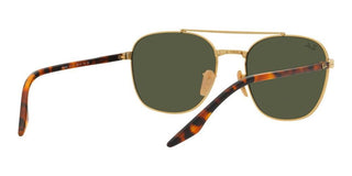 Ray-Ban RB 3688 unisex Gold Geometric Sunglasses