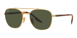 Ray-Ban RB 3688 unisex Gold Geometric Sunglasses