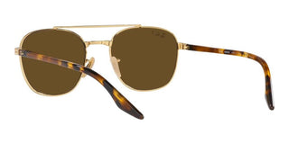 Ray-Ban RB 3688 unisex Gold Geometric Sunglasses