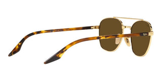 Ray-Ban RB 3688 unisex Gold Geometric Sunglasses