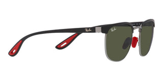 Ray-Ban RB 3698M SCUDERIA FERRARI unisex Black Geometric Sunglasses