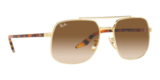 Ray-Ban RB 3699 unisex Gold Pilot Sunglasses