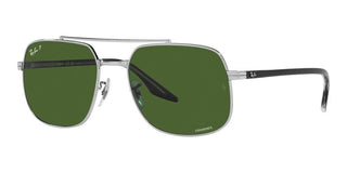 Ray-Ban RB 3699 unisex Silver Pilot Sunglasses