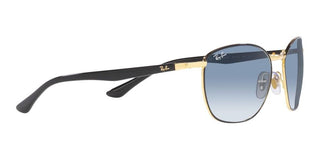 Ray-Ban RB 3702 unisex Black Pilot Sunglasses