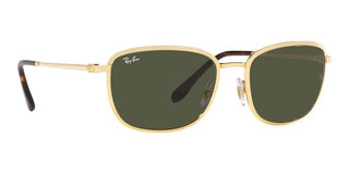 Ray-Ban RB 3705 unisex Gold Geometric Sunglasses