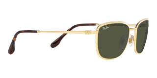 Ray-Ban RB 3705 unisex Gold Geometric Sunglasses