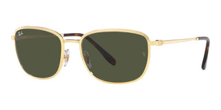 Ray-Ban RB 3705 unisex Gold Geometric Sunglasses