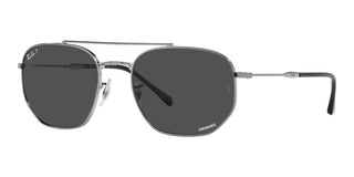 Ray-Ban RB 3707 unisex Ruthenium Pilot Sunglasses