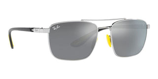 Ray-Ban RB 3715M unisex Silver Visor Sunglasses