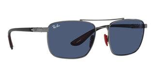 Ray-Ban RB 3715M unisex Silver Visor Sunglasses