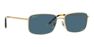 Ray-Ban RB 3717 unisex Gold Squared Sunglasses