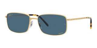 Ray-Ban RB 3717 unisex Gold Squared Sunglasses