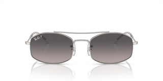 Ray-Ban RB 3719 unisex Silver Pilot Sunglasses