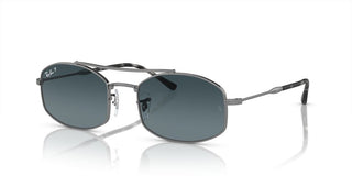 Ray-Ban RB 3719 unisex Silver Pilot Sunglasses