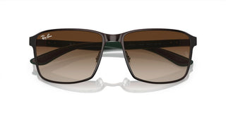 Ray-Ban RB 3721 unisex Brown Squared Sunglasses