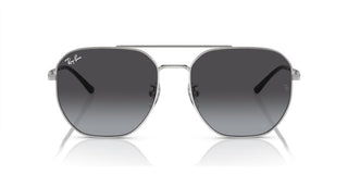 Ray-Ban RB 3724D unisex Silver Pilot Sunglasses