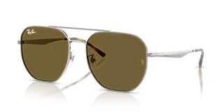 Ray-Ban RB 3724D unisex Ruthenium Pilot Sunglasses