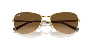 Ray-Ban RB 3733 unisex Gold Pilot Sunglasses