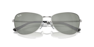 Ray-Ban RB 3733 unisex Silver Pilot Sunglasses