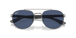 Ray-Ban RB 3736 unisex Ruthenium Pilot Sunglasses