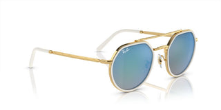 Ray-Ban RB 3765 unisex Gold Geometric Sunglasses