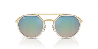 Ray-Ban RB 3765 unisex Gold Geometric Sunglasses