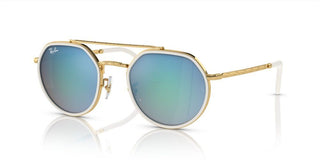 Ray-Ban RB 3765 unisex Gold Geometric Sunglasses