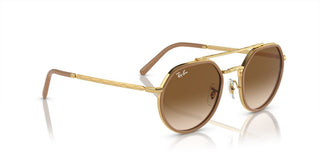 Ray-Ban RB 3765 unisex Gold Geometric Sunglasses