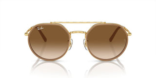 Ray-Ban RB 3765 unisex Gold Geometric Sunglasses