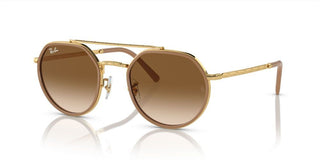 Ray-Ban RB 3765 unisex Gold Geometric Sunglasses