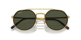 Ray-Ban RB 3765 unisex Gold Geometric Sunglasses