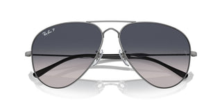 Ray-Ban RB 3825 unisex Ruthenium Pilot Sunglasses